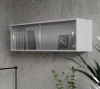 Полка книжная со стеклом КН 01 серый