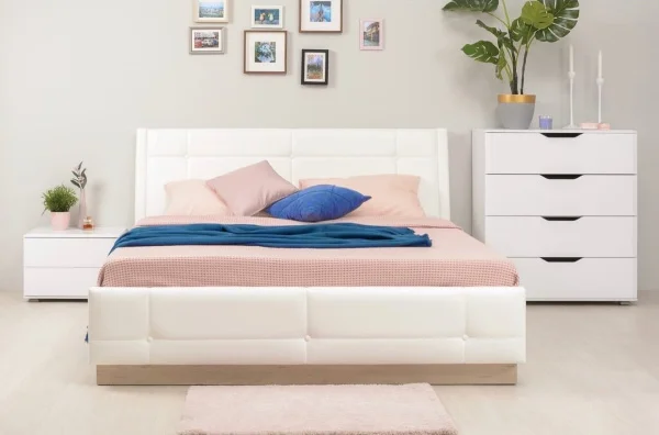 Кровать Муссон 11.28 с подъемным механизмом белый/дуб эндгрейн элегантный Кровать Муссон 11.28 с подъемным механизмом белый/дуб эндгрейн элегантный