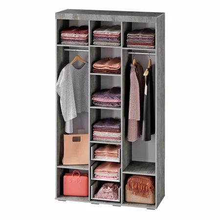 Шкаф трёхстворчатый Инстайл ШК-30 бетон/белый