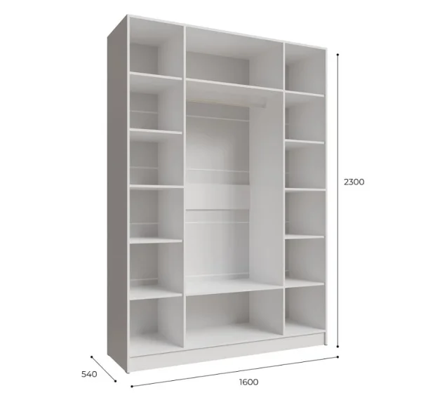 Шкаф Мадрид (1,6) без зеркала белый