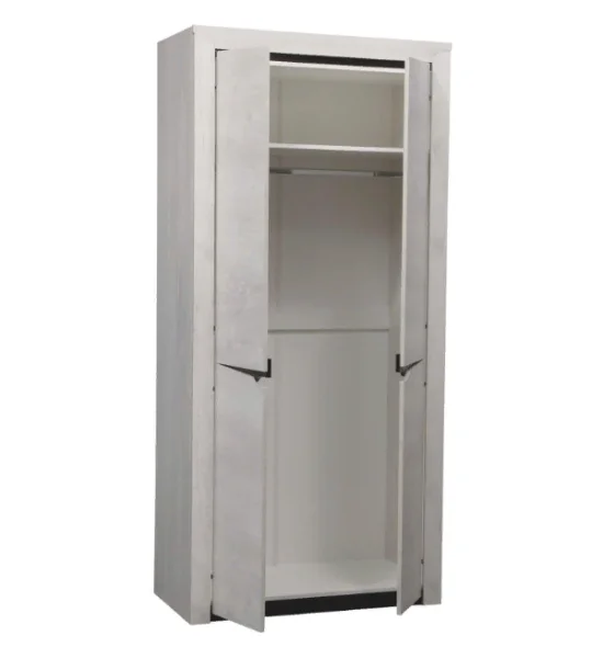 Шкаф для одежды 33.03 Лючия бетон пайн белый