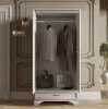 Шкаф двустворчатый Кентаки SZF2D1S белый