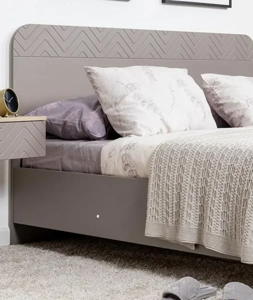 Кровать с подъемным механизмом Амьен 11.44 плейн/веллюто капучино Кровать с подъемным механизмом Амьен 11.44 плейн/веллюто капучино