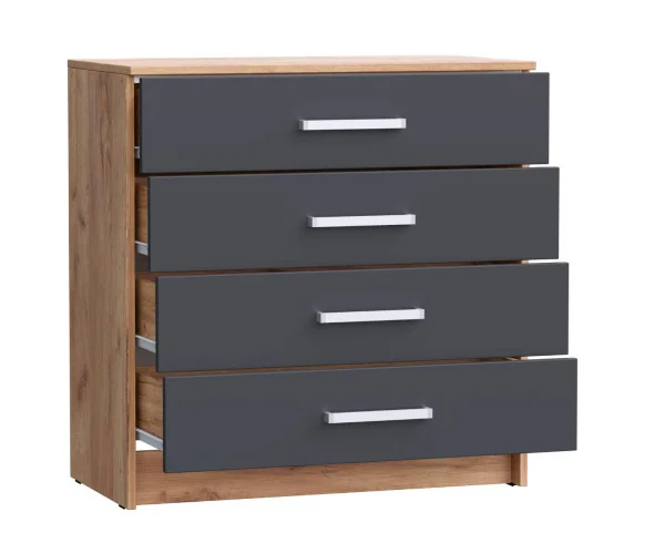 Комод Мартина 800 дуб крафт/графит Комод Мартина 800 дуб крафт/графит