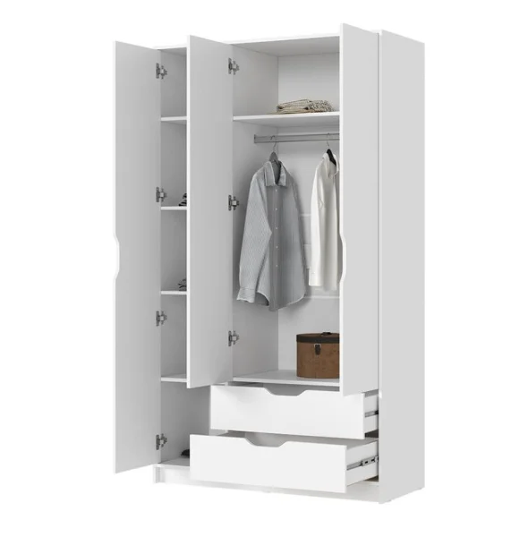 Шкаф 3-х створчатый Руна ШК 03 белый