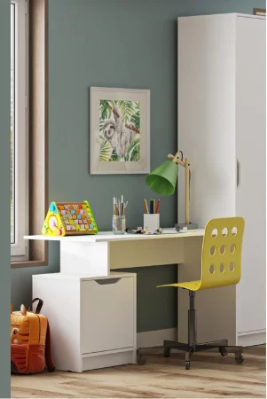 Стол письменный Руна СТ 01 белый