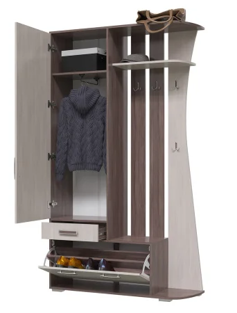 Прихожая 2-3424 Мокко бодега тёмный/бодега светлый