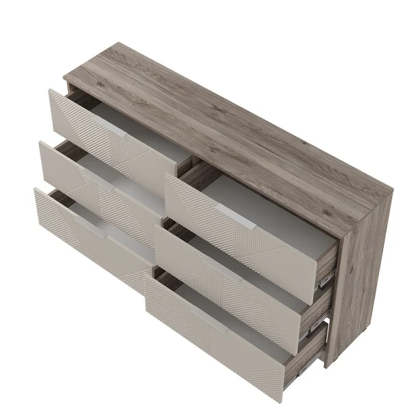 Комод Эмилия КМ-04 дуб смоки/айриш