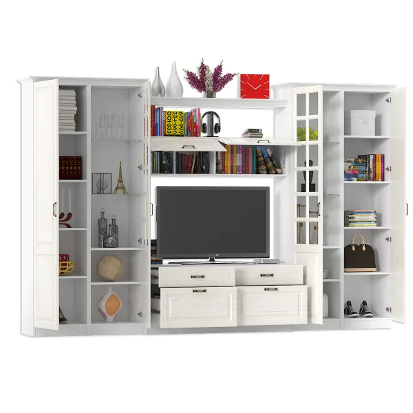 Набор мебели 3 Ливерпуль ясень ваниль/белый