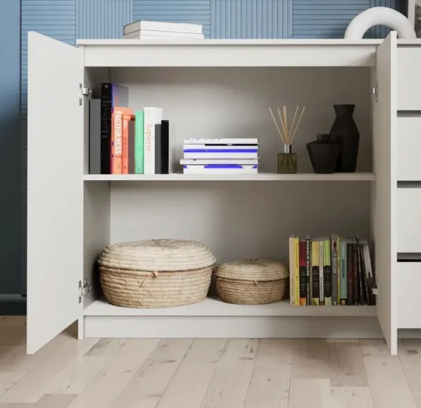 Комод широкий Мори МК 1600.1 сатин Комод широкий Мори МК 1600.1 сатин