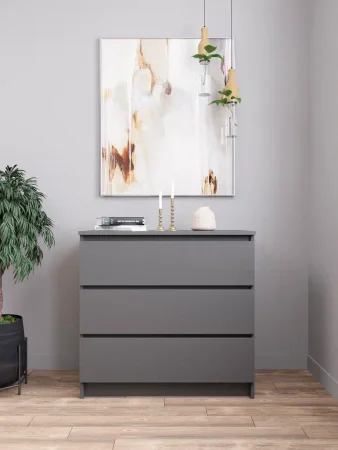 Комод Охта Лайт 800.3 графит