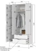 Шкаф 3-х створчатый Руна ШК 03 белый