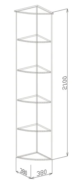 Угол №1 София-2 венге/белый дым Угол №1 София-2 венге/белый дым