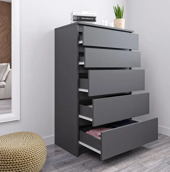 Комод высокий Мори МК 700.5 графит Комод высокий Мори МК 700.5 графит