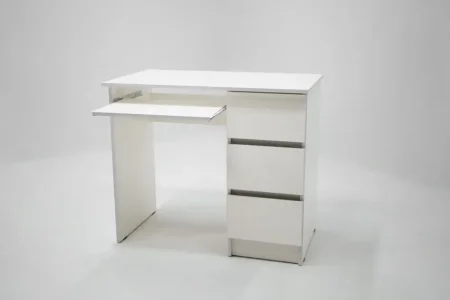 Стол письменный Охта Лайт 6.3 белый правый