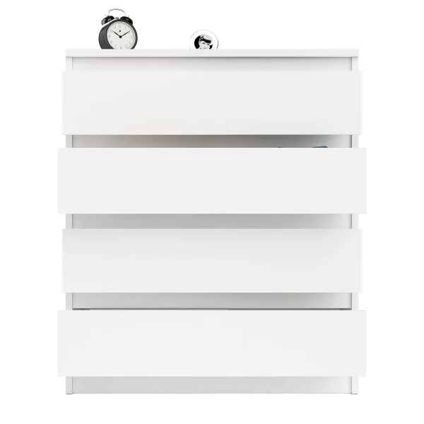 Комод четыре ящика МК 800.4 белый Комод четыре ящика МК 800.4 белый