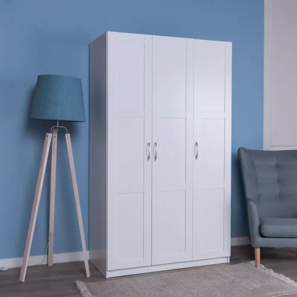 Шкаф Пегас 3 двери сборные белый