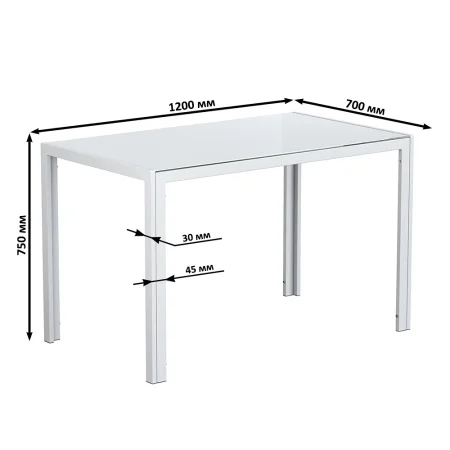 Обеденный стол DT-1481 белый
