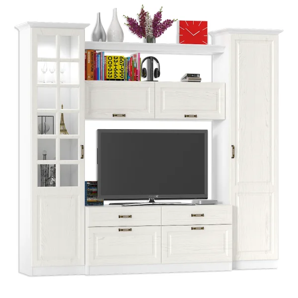 Набор мебели 6 Ливерпуль ясень ваниль/белый