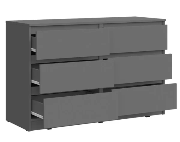 Комод Челси 1202 6 ящиков графит Комод Челси 1202 6 ящиков графит