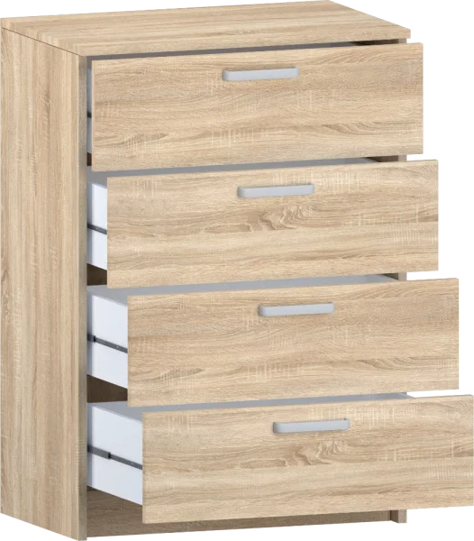 Комод с 4 ящиками 2.070 дуб сонома Комод с 4 ящиками 2.070 дуб сонома