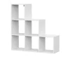 Стеллаж Токио лесенка белый текстурный