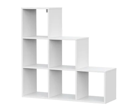 Стеллаж Токио лесенка белый текстурный