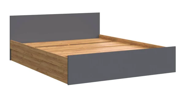 Кровать Бася дуб крафт/графит Кровать Бася дуб крафт/графит