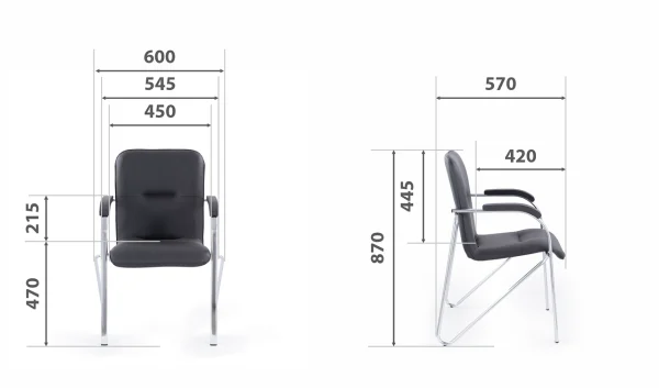 Стул Самба софт черный