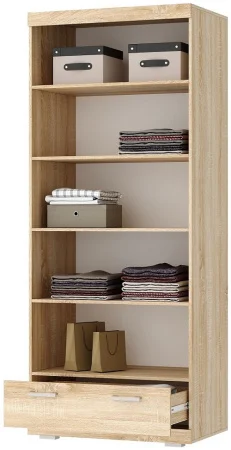 Шкаф Соната ШС-900 дуб сонома/белый глянец