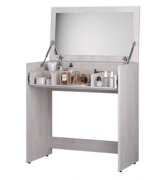 Стол туалетный Кимберли СТ-05 ясень белый/белый глянец Стол туалетный Кимберли СТ-05 ясень белый/белый глянец