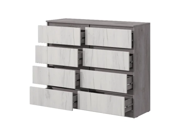 Комод Соната №3 1200 дуб крафт серый/дуб крафт белый Комод Соната №3 1200 дуб крафт серый/дуб крафт белый