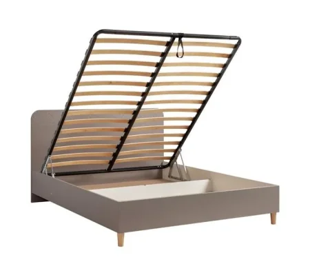 Кровать с подъемным механизмом Амьен 11.44 плейн/веллюто капучино