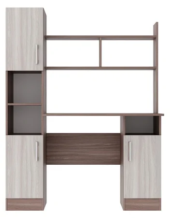 Стол компьютерный ПКС-6 ясень шимо темный/шимо светлый