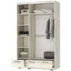 Шкаф Соната ШСЗ-1350 дуб крафт белый/антрацит
