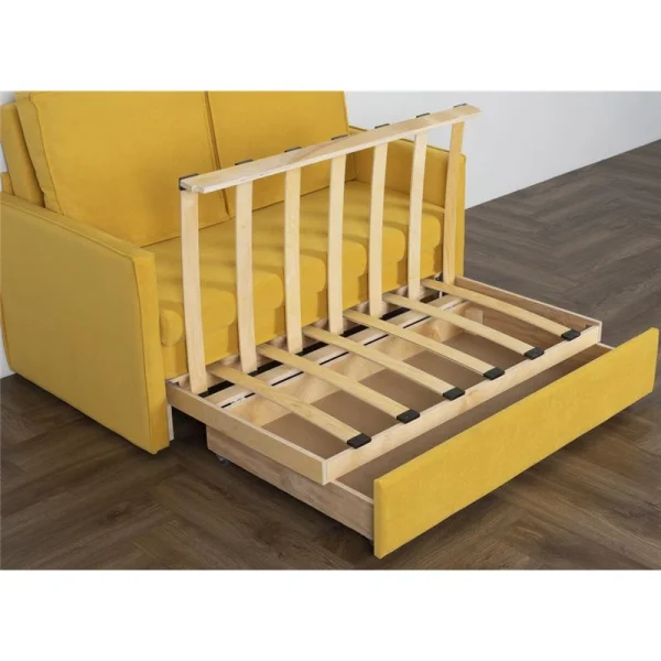 Диван Куба 1200 желтый (велюр Confetti №23)