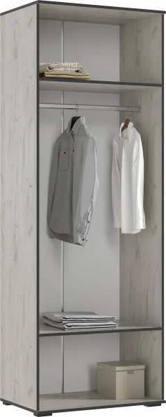 Шкаф 2-х створчатый Норд 800 дуб крафт белый