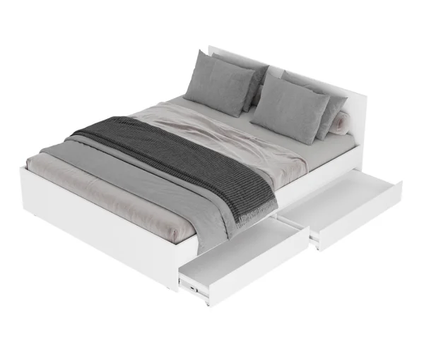 Кровать с ящиками Симпл КР-17 1,6 м белый Кровать с ящиками Симпл КР-17 1,6 м белый