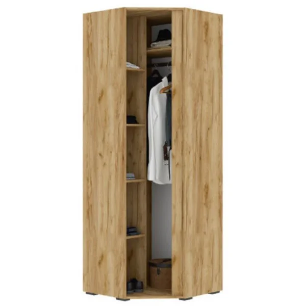 Шкаф угловой Хелен ШК-04 дуб крафт золотой/белый Шкаф угловой Хелен ШК-04 дуб крафт золотой/белый