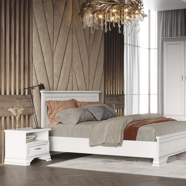 Тумба прикроватная Кентаки KOM1S белый Тумба прикроватная Кентаки KOM1S белый