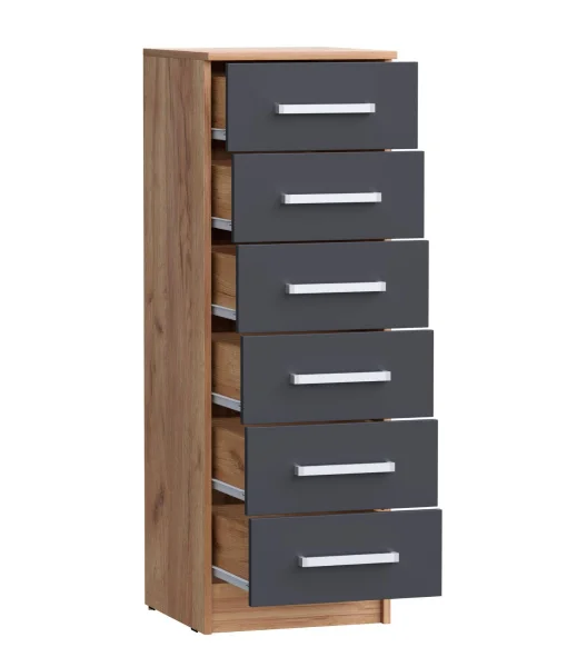 Комод Мартина 400 дуб крафт/графит Комод Мартина 400 дуб крафт/графит