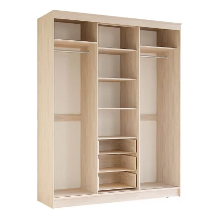 Шкаф-купе Маэстро (1700х2200х600) ясень белый