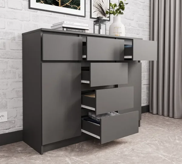 Комод Мори МК 1200.4 графит Комод Мори МК 1200.4 графит