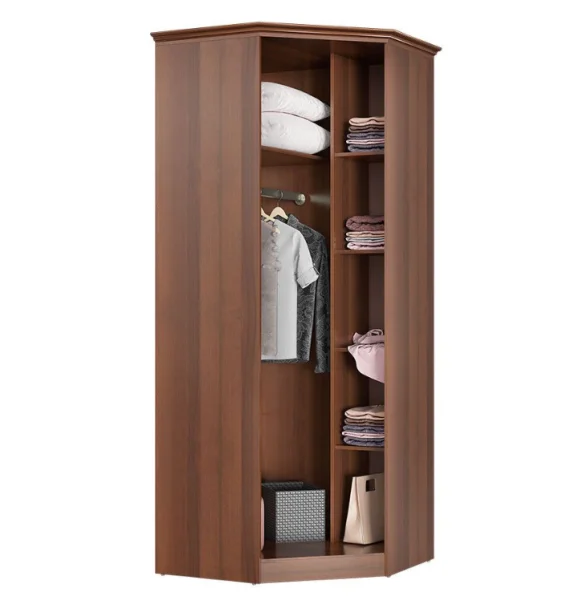 Шкаф угловой с зеркалом Янна ЯН-22 орех пегас