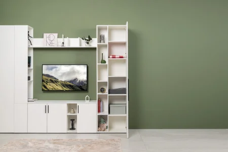 Шкаф Эйр 16.324.02 белый шагрень