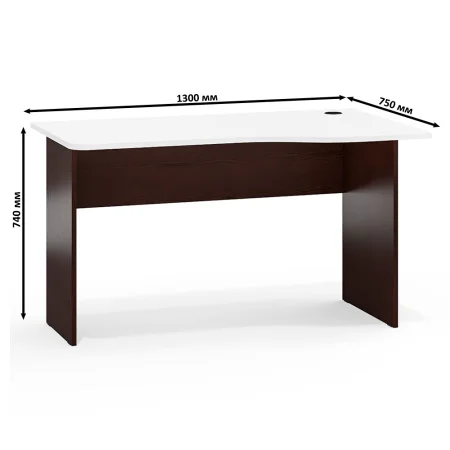 Стол письменный МД 1.04 венге/белый