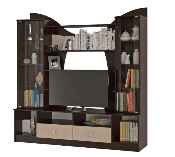 Центральная часть Гамма-15 NEW венге/дуб беленый