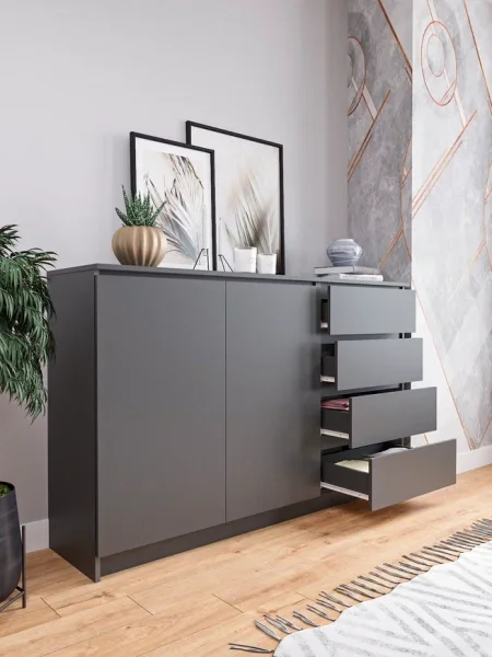 Комод Мори МК 1600.1 графит Комод Мори МК 1600.1 графит