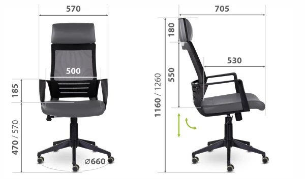 Кресло Альт М-811 Black черный