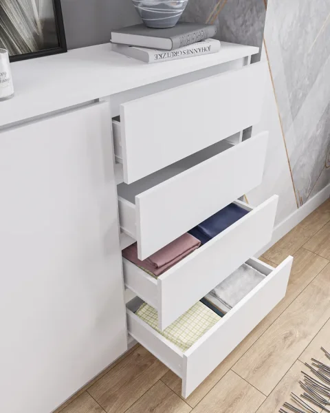 Комод Мори МК 1600.1 белый Комод Мори МК 1600.1 белый